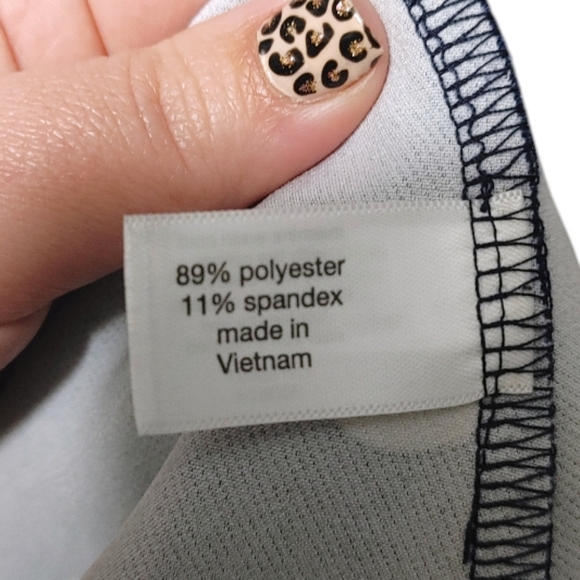 Lane Bryant Navy Polka Dot Lena V Neck Level Hem Midi Dress Womens Plus Size 24 - Picture 10 of 11